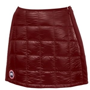 nwt canada goose hybridge lite skirt red 2706L